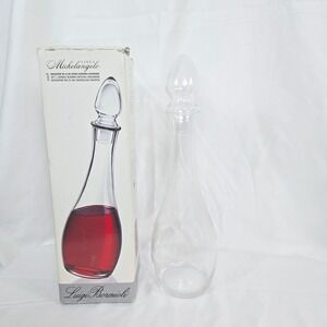 Luigi Bormioli Vintage Linea Michelangelo Blown Crystal Wine Decanter 1L Italian